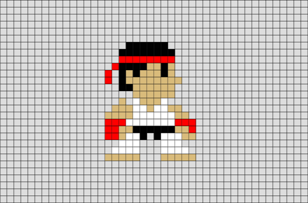 Street Fighter Pixel Art