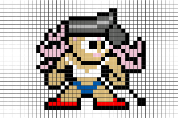 Street Fighter Poison Pixel Art