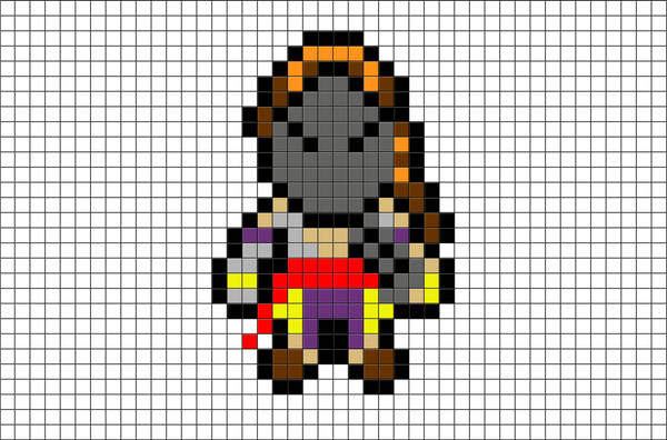 Street Fighter Vega Pixel Art