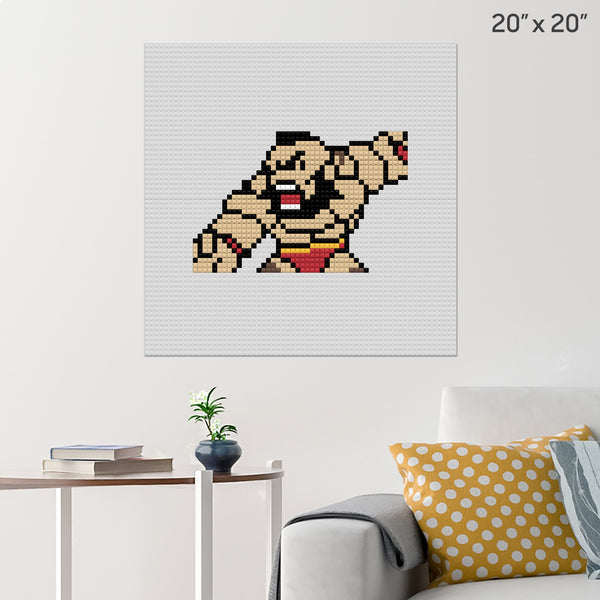 Street Fighter Zangief Brick Poster