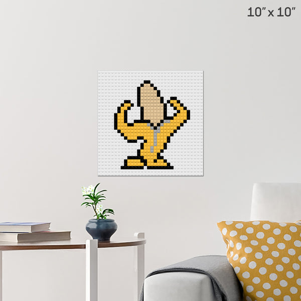 Strong Banana Brick Poster
