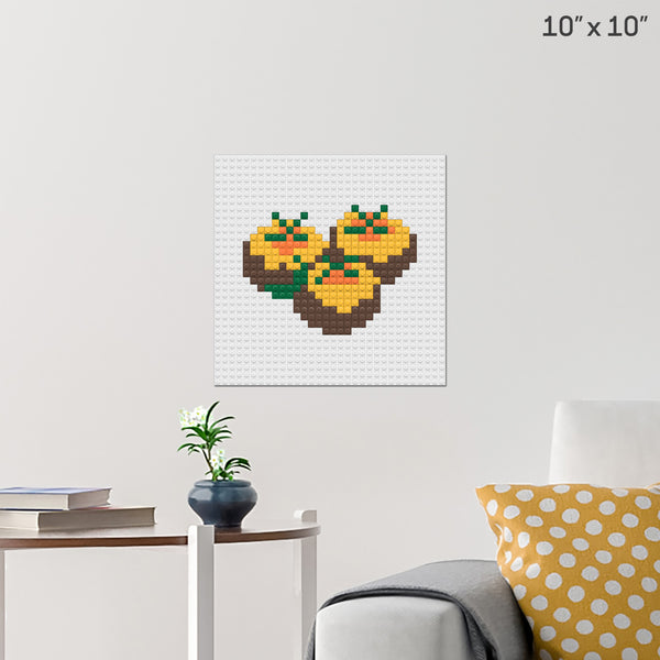 Stuffed Mushroom Day Brick Poster