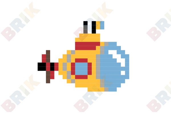 Submarine Pixel Art