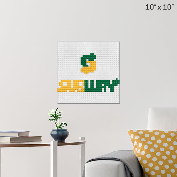 Subway Brick Poster