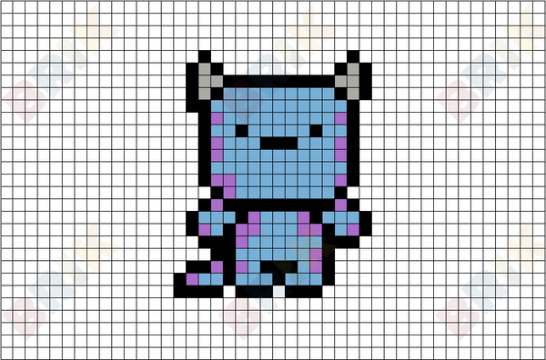 Sulley Pixel Art