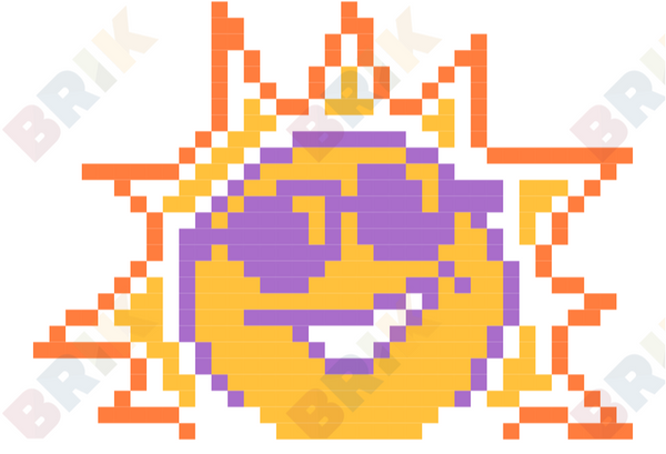 Summer Sun Pixel Art