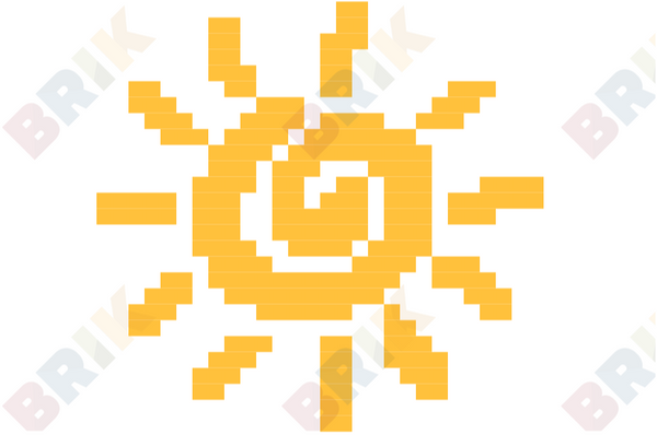 Sun Pixel Art