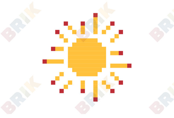 Sun Pixel Art