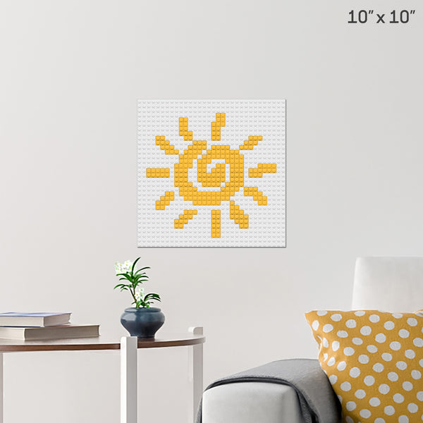 Sun Brick Poster