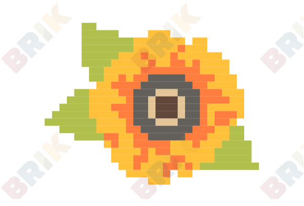 Sunflower Pixel Art