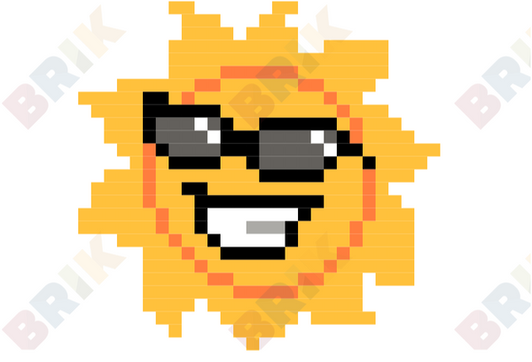 Sunglasses Day Pixel Art