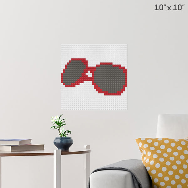 Sunglasses Day Brick Poster