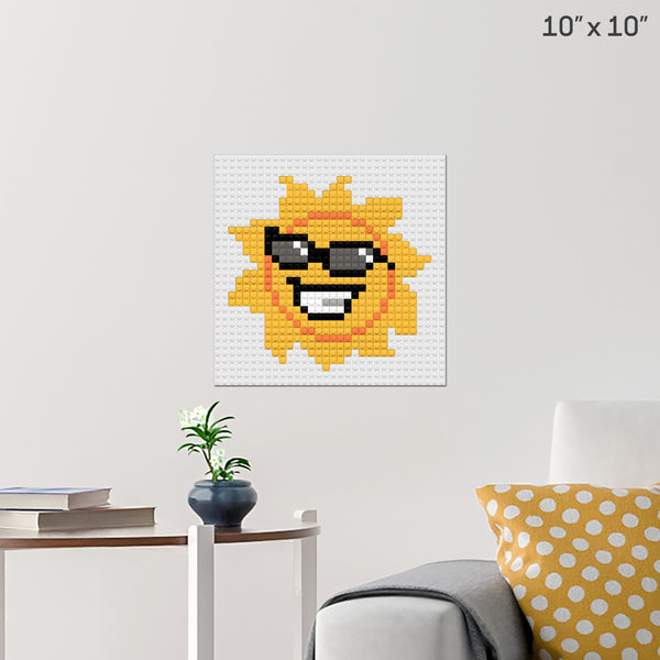 Sunglasses Day Brick Poster