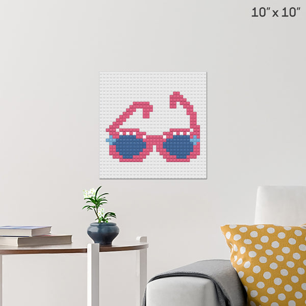 Sunglasses Day Brick Poster