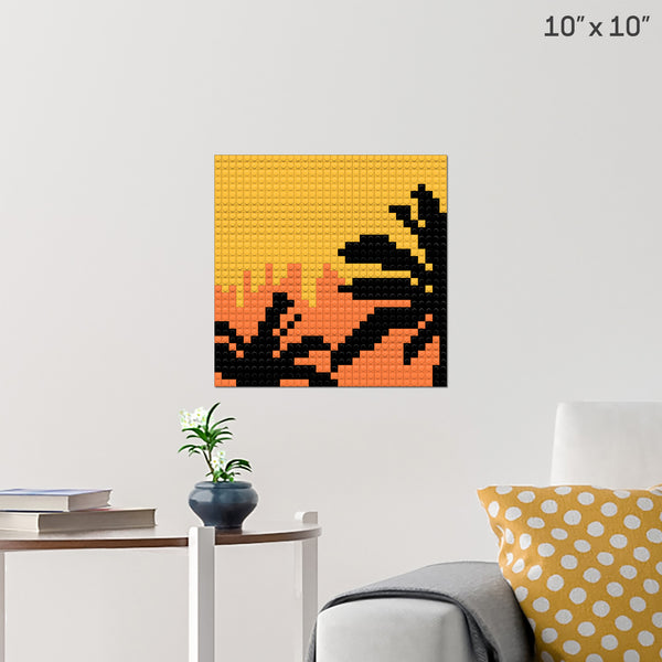 Sunset 1 Brick Poster