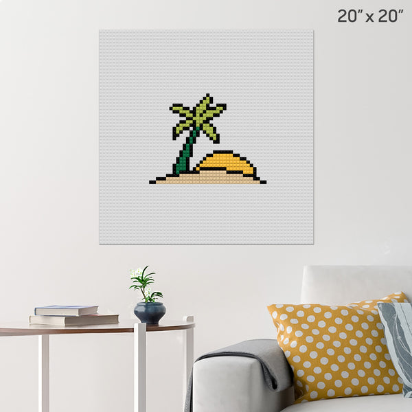 Sunset Brick Poster