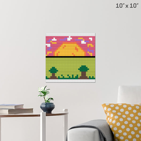 sunset Brick Poster