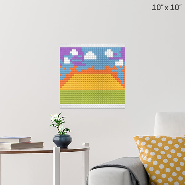 sunset Brick Poster