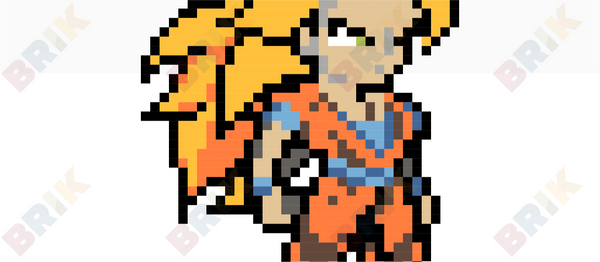 Super Saiyan Pixel Art