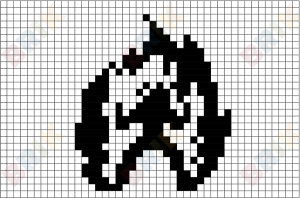 Super Saiyan Pixel Art