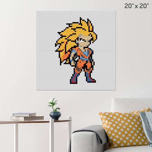 Super Saiyan Brick Poster