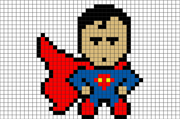 Superman Pixel Art
