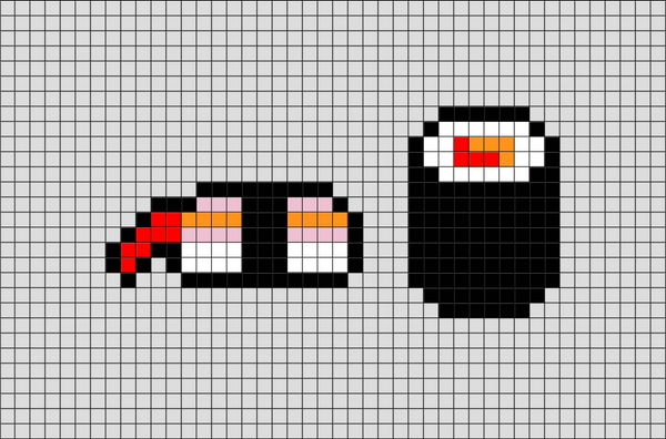 Sushi Pixel Art