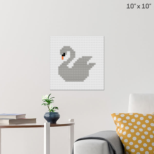 swan Brick Poster