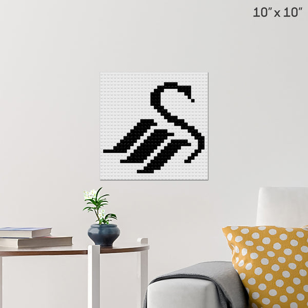 Swansea City Brick Poster