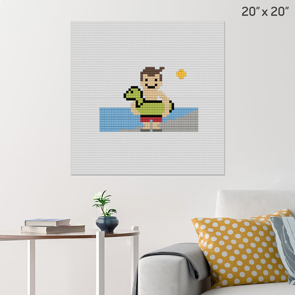 Swimming Brick Poster