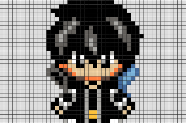 Sword Art Online Kirito Pixel Art