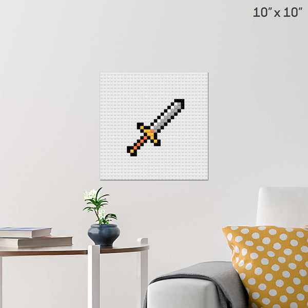 Sword Brick Poster