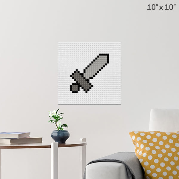 Sword Brick Poster