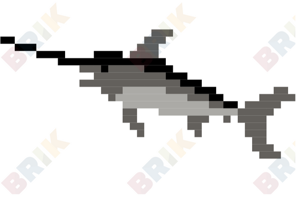 Swordfish Pixel Art