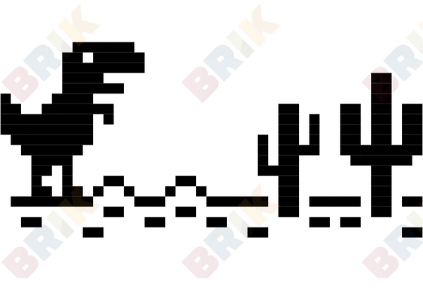 T-Rex Game Pixel Art
