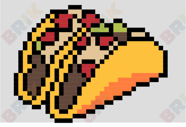 Taco Pixel Art