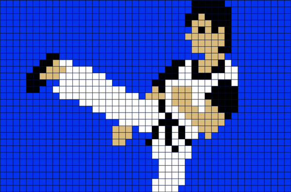 Taekwondo Pixel Art
