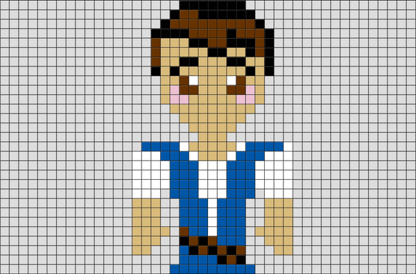 Tangled Flynn Rider Pixel Art