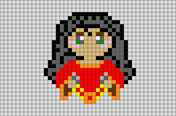 Tangled Mother Gothel Pixel Art