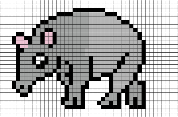 Tapir Pixel Art