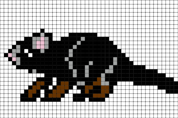 Tasmanian Devil Pixel Art