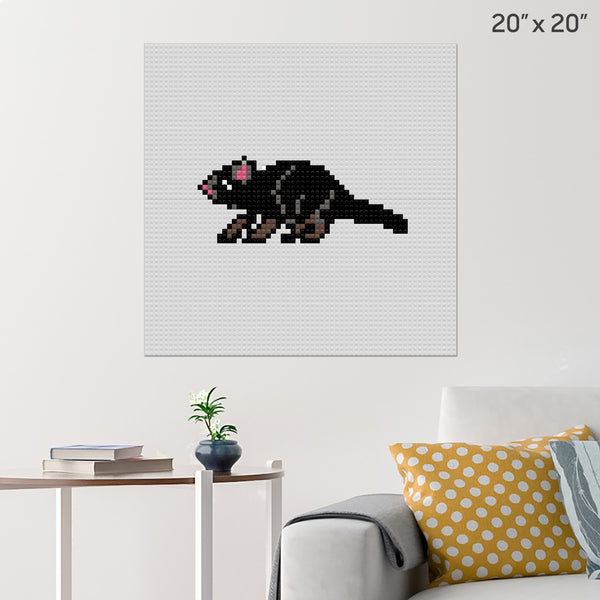 Tasmanian Devil Brick Poster