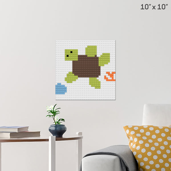 Taylor Sea Turtle Brick Poster