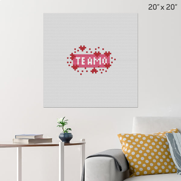 Te Amo Brick Poster