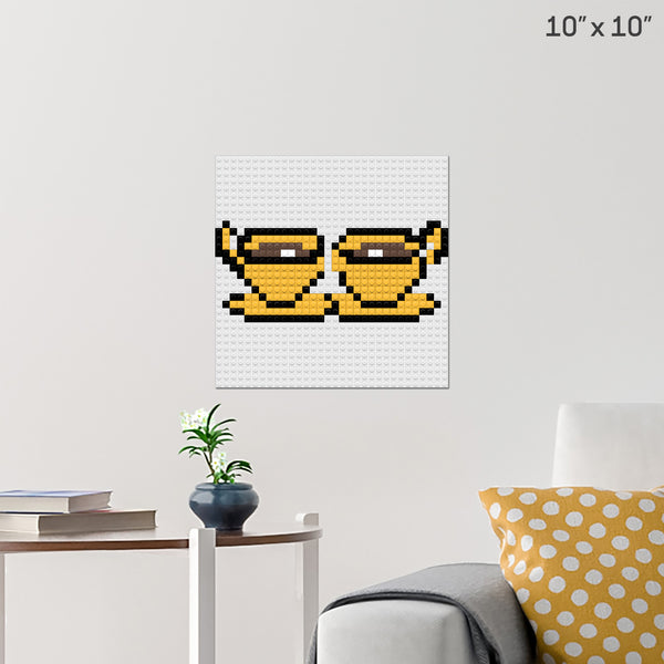 Tea for Two Tuesday Brick Poster