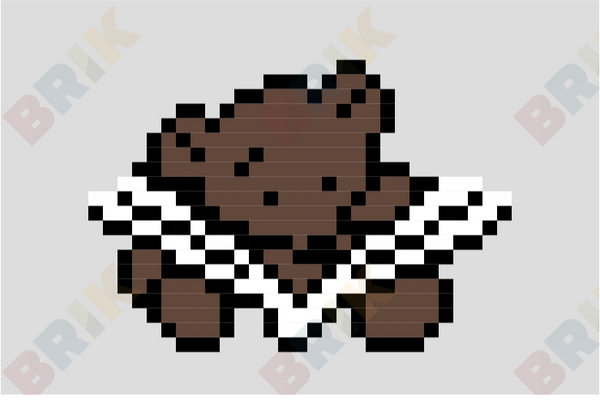 Teddy Bear Pixel Art