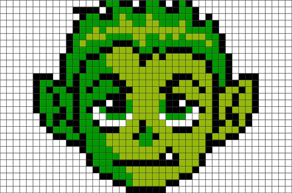 Teen Titans Beast Boy Pixel Art