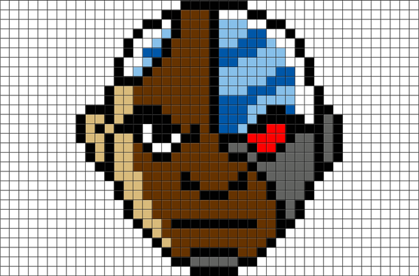 Teen Titans Cyborg Pixel Art