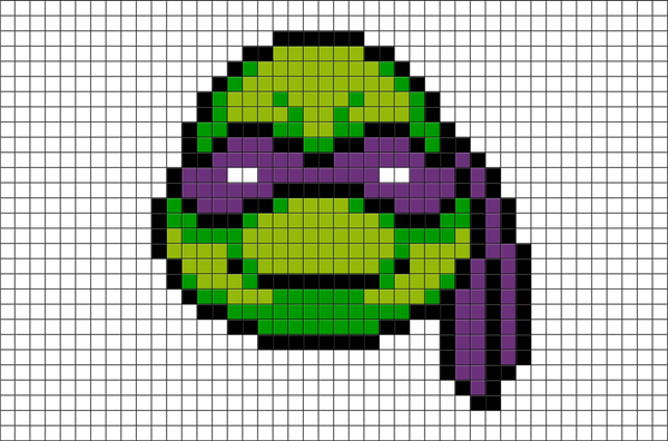 Teenage Mutant Ninja Turtles Donatello Pixel Art