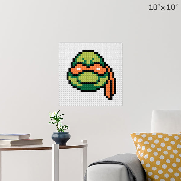 Teenage Mutant Ninja Turtles Michelangelo Brick Poster